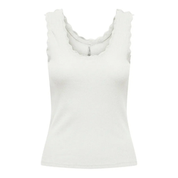 Camiseta de tirantes con detalle metalizado Only Cloud Dancer