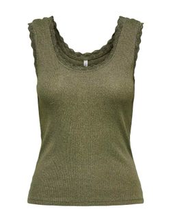 Camiseta de tirantes con detalle metalizado Only Kalamata