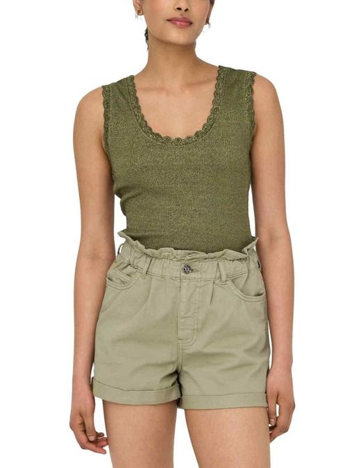 Camiseta de tirantes con detalle metalizado Only Kalamata