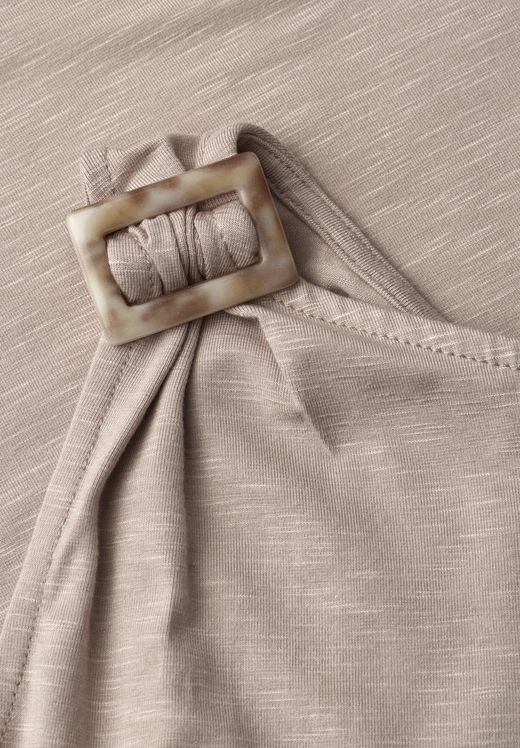 Camiseta de tirantes con hebillas en los hombros Street One Sand
