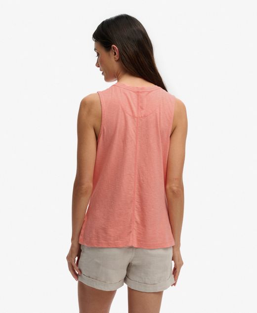 Camiseta de tirantes de cuello pico Superdry Peach Whip