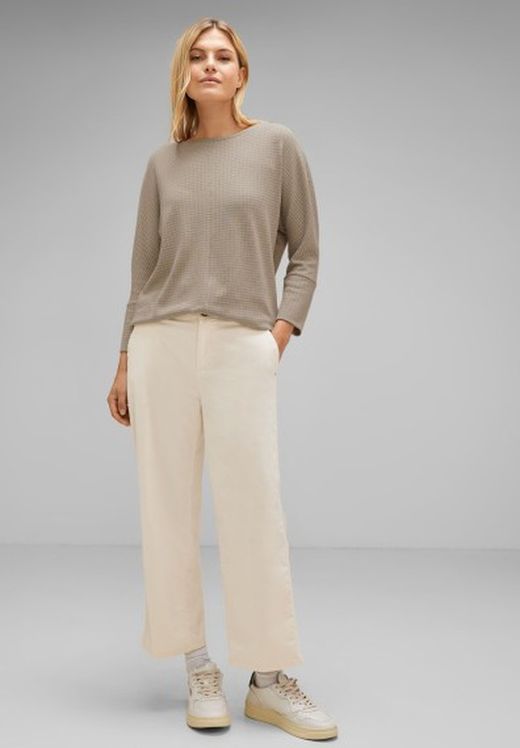 Camiseta m. 3/4 con micro muestra Street One Sand