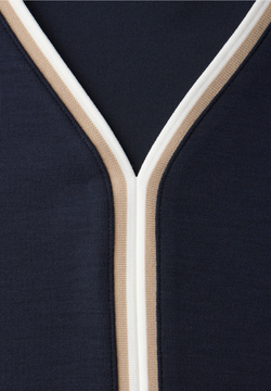 Camiseta m. 3/4 con raya bicolor Street One Shadow Blue