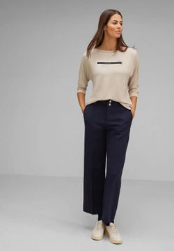 Camiseta manga 3/4 con print Cosy Street One Sand