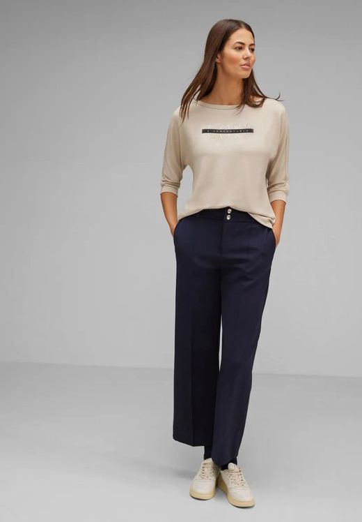 Camiseta manga 3/4 con print Cosy Street One Sand