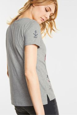 Street One Cyber Grey Kurzarm Schild T-Shirt