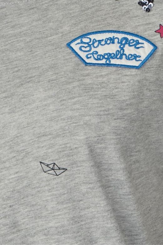 Street One Cyber Grey Kurzarm Schild T-Shirt