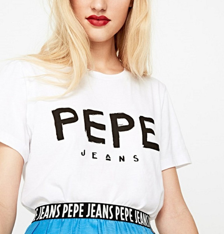 Camiseta manga corta letras Pepe Off White — Pep Serra street wear