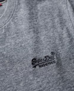 Camiseta m/c básica con logotipo bordado Superdry Eclipse Navy