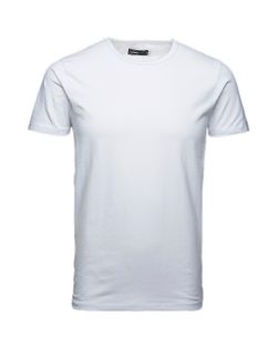 Jack & Jones Optical White Stretch Plain Basic M / C T-Shirt