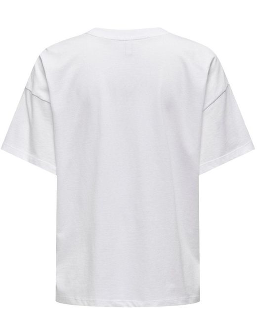 Camiseta m/c "Be blooming" Only Bright White