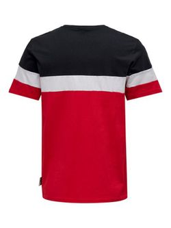 Camiseta m/c combinada tricolor Only & Sons Dark Navy