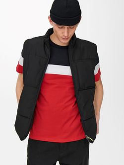 Camiseta m/c combinada tricolor Only & Sons Dark Navy