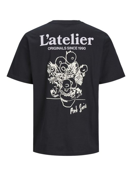 Camiseta m/c con back print L'Atelier Jack & Jones Black
