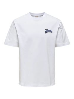 Camiseta m/c con backprint Colorado Only & Sons Bright White