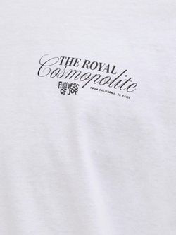 Camiseta m/c con backprint Cosmopolite Jack & Jones Bright White