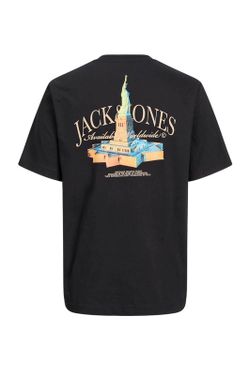 Camiseta m/c con backprint estatua de la libertad Jack & Jones Black