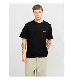 Camiseta m/c con backprint Jack & Jones Black