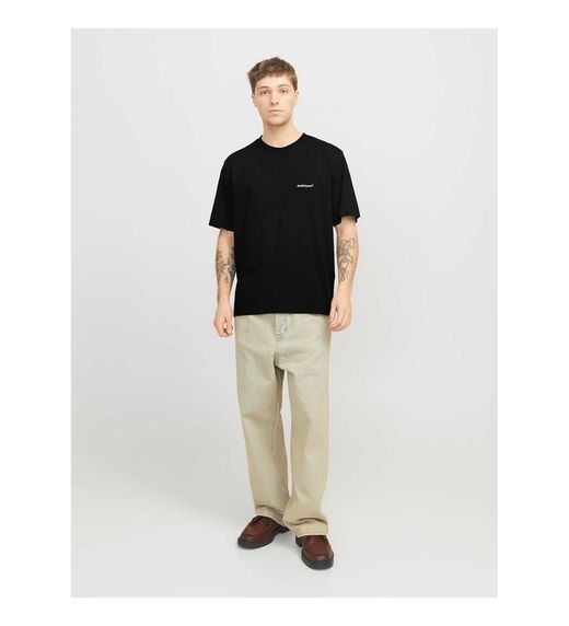 Camiseta m/c con backprint Jack & Jones Black