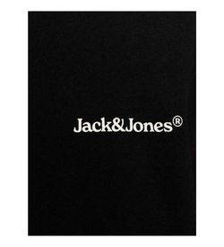 Camiseta m/c con backprint Jack & Jones Black