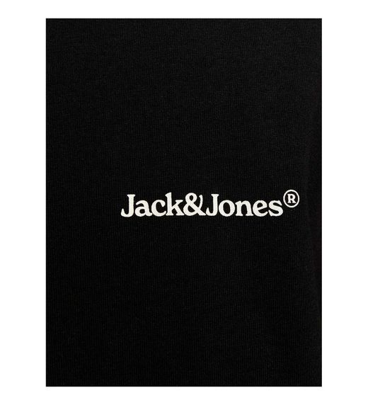 Camiseta m/c con backprint Jack & Jones Black