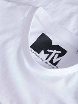 Camiseta m/c con backprint MTV Jack & Jones Bright White