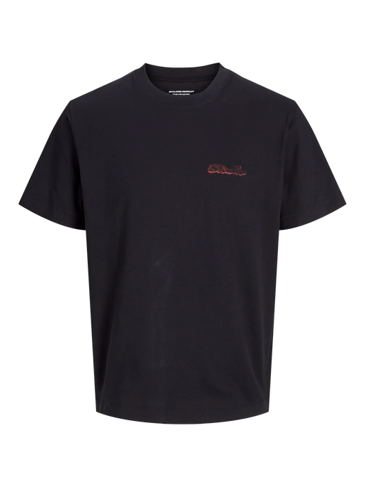 Camiseta m/c con backprint multicolor Jack & Jones Black