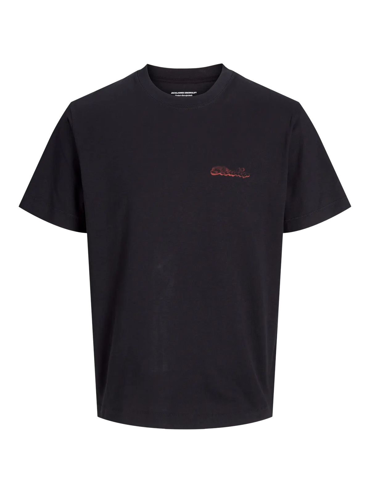 Camiseta m/c con backprint multicolor Jack & Jones Black 4XL