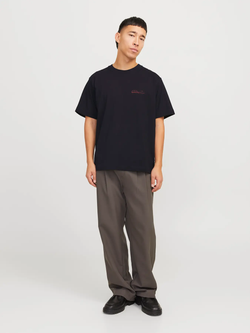 Camiseta m/c con backprint multicolor Jack & Jones Black