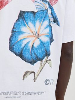 Camiseta m/c con backprint multicolor Jack & Jones Bright White