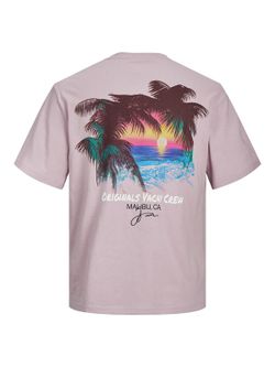 Camiseta m/c con Backprint multicolor Jack & Jones Lavender
