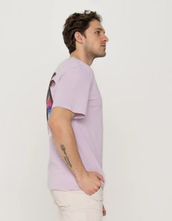 Camiseta m/c con Backprint multicolor Jack & Jones Lavender
