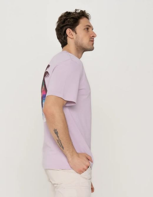 Camiseta m/c con Backprint multicolor Jack & Jones Lavender