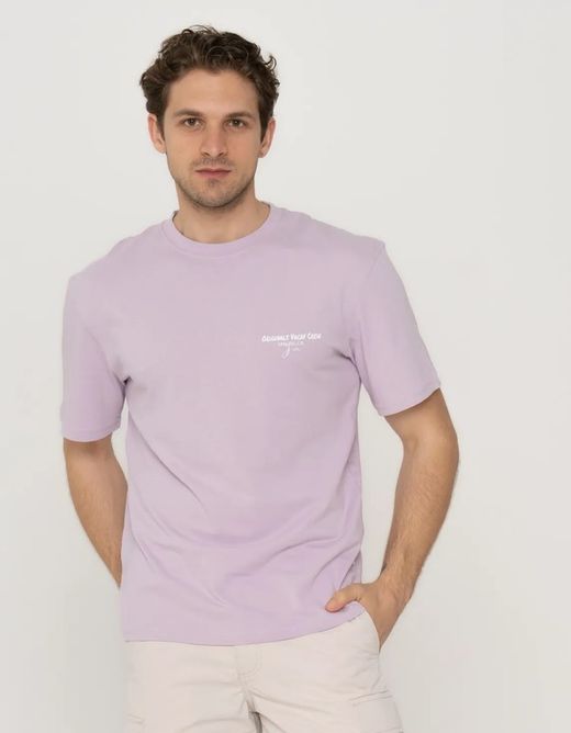 Camiseta m/c con Backprint multicolor Jack & Jones Lavender