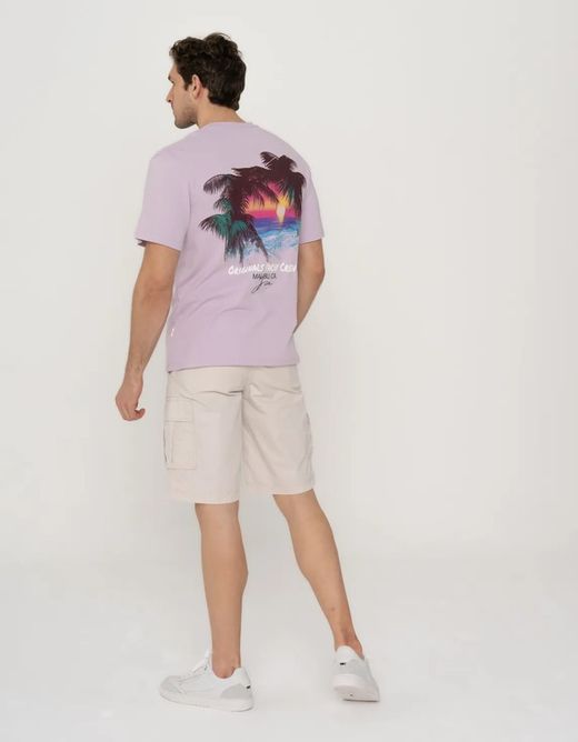 Camiseta m/c con Backprint multicolor Jack & Jones Lavender