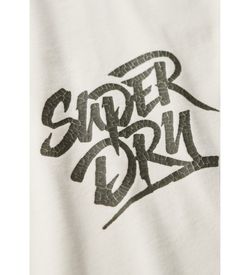 Camiseta m/c con backprint NYC Superdry Off White