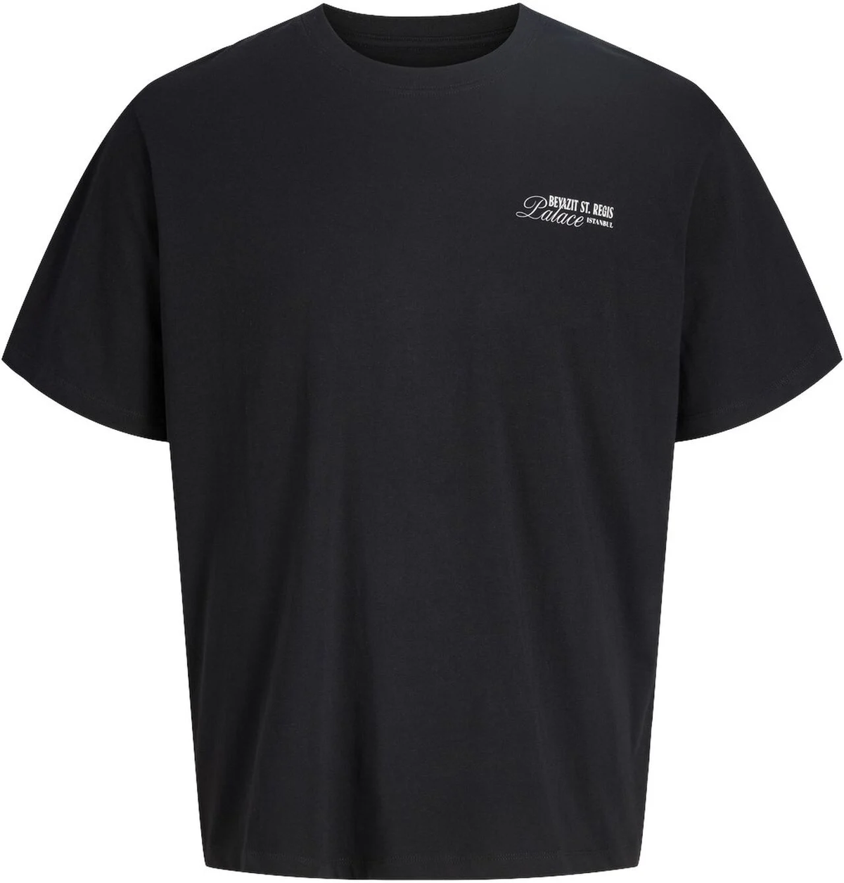 Camiseta m/c con backprint Palace Jack & Jones Black 4XL