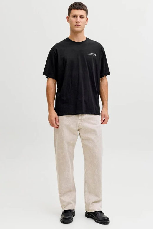 Camiseta m/c con backprint Palace Jack & Jones Black