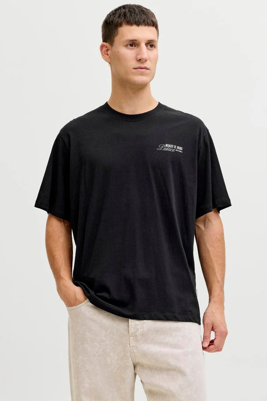 Camiseta m/c con backprint Palace Jack & Jones Black