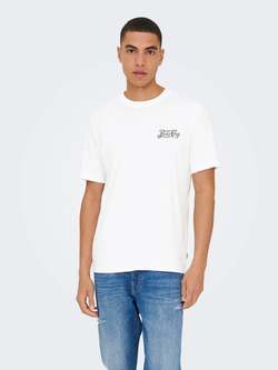 Camiseta m/c con backprint Pepsi Cola Only & Sons Bright White