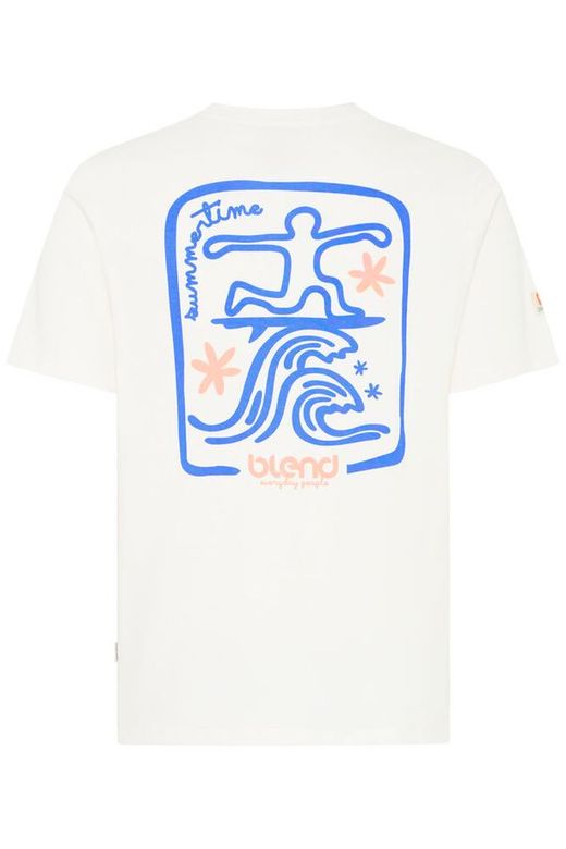 Camiseta m/c con backprint Summertime Blend Of America White