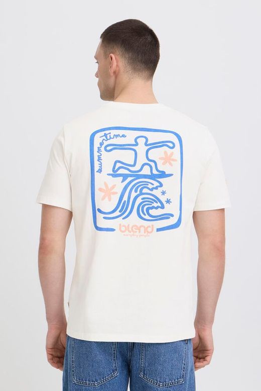 Camiseta m/c con backprint Summertime Blend Of America White
