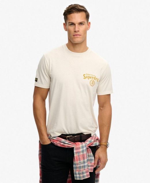 Camiseta m/c con backprint tigre & dragón Superdry Rainy Day