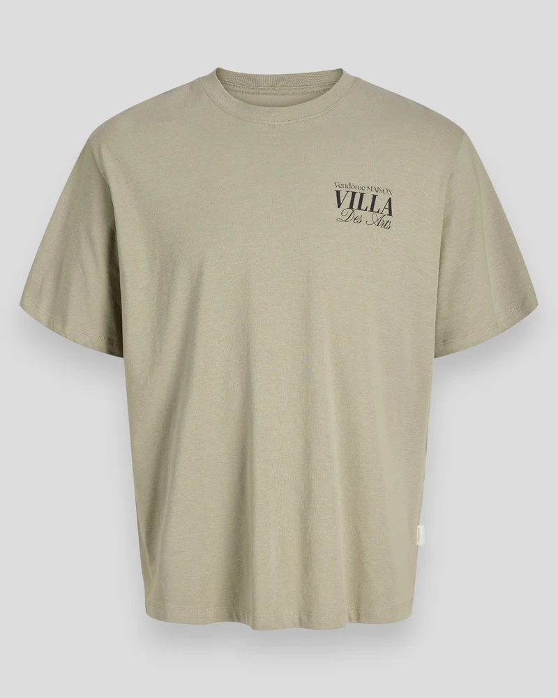 Camiseta m/c con backprint Villa Jack & Jones Vintage 4XL