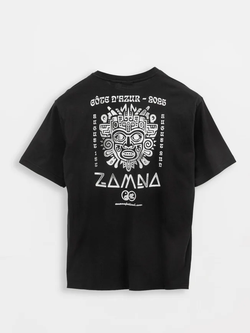 Camiseta m/c con backprint Zamna Only & Sons Jet Black