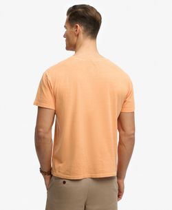 Camiseta m/c con bolsillo de aspecto envejecido Superdry Orange