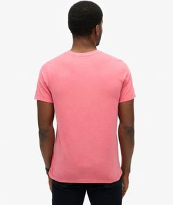 Camiseta m/c con bolsillo envejecida Superdry Washed Paradise Red