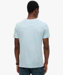 Camiseta m/c con bolsillo envejecida Superdry Washed Sunset Blue