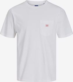 Camiseta m/c con bolsillo & etiqueta Jack & Jones Bright White