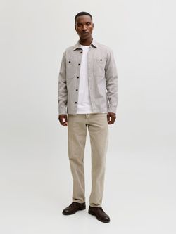 Camiseta m/c con bolsillo & etiqueta Jack & Jones Bright White